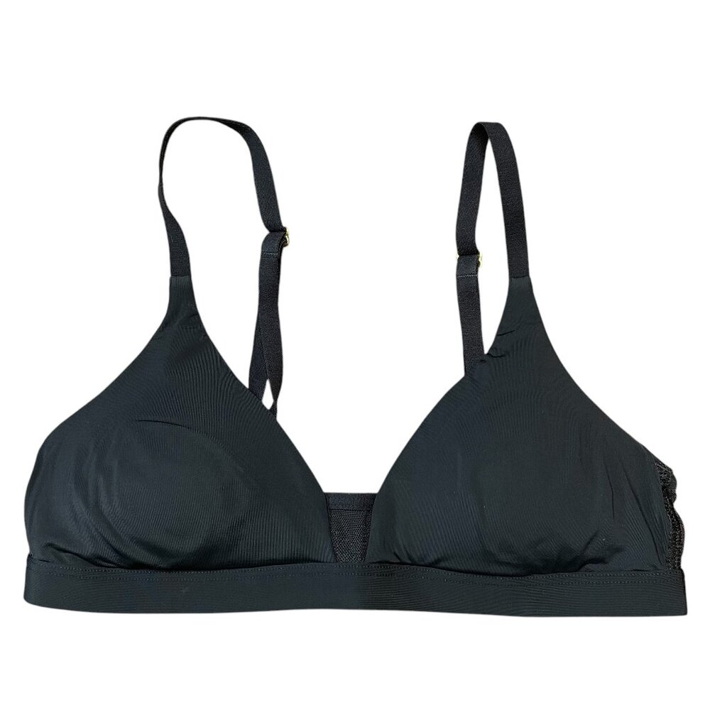 Pepper Limitless Wirefree Scoop Bra Extra Small XS Black Bralette